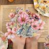 20 Pcs Beautiful Flowers Stickers Creativity Decorative Collage Scrapbooking Stick Labels Junk Journal Supplies