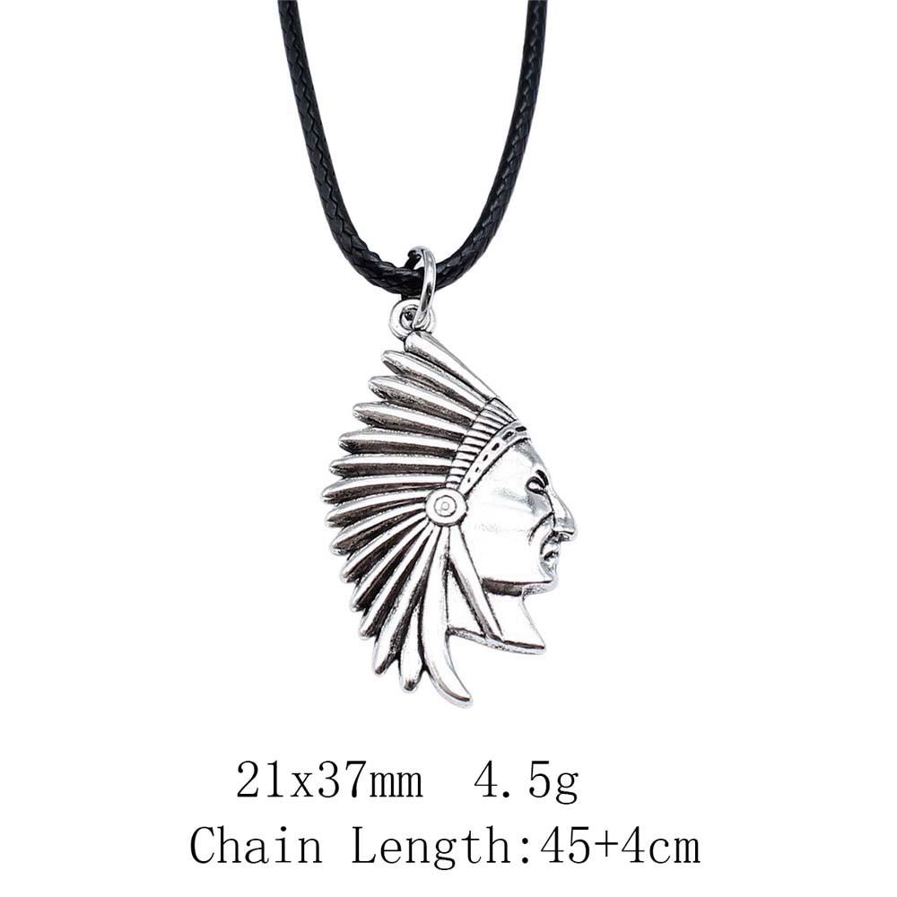 2025 Trend Best Friend Necklace Chief Pharaoh Buddhism Necklace Leather Chain 45cm Audience Necklaces With Pendant