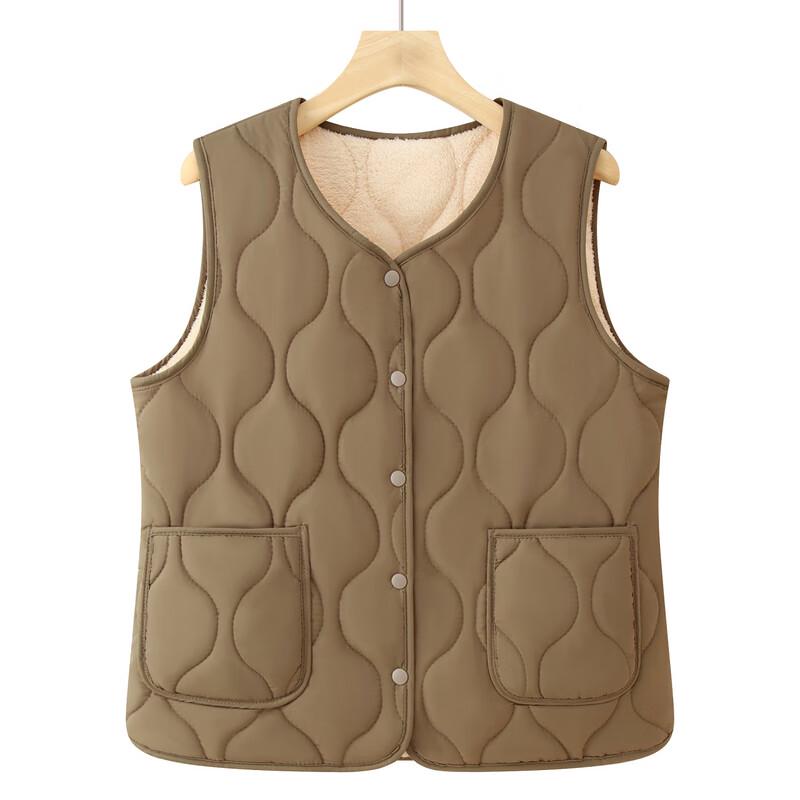 Women's Thickened Velvet Warm Vest for Elderly