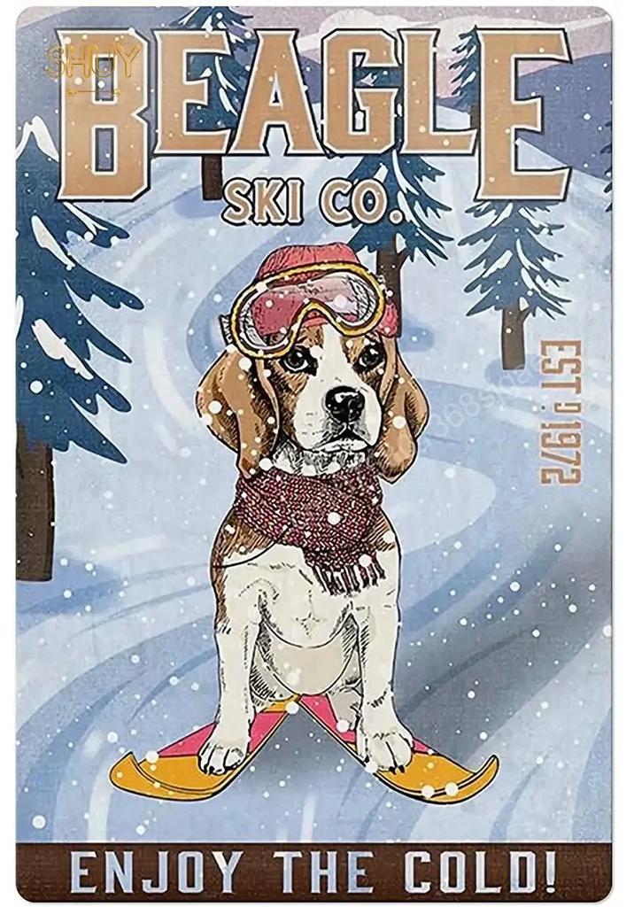 Beagle Dog Metal Tin Sign Please Sit Yourself The Best Sit In The House Printing Poster Bathroom Home Art Wall Decoration Pla