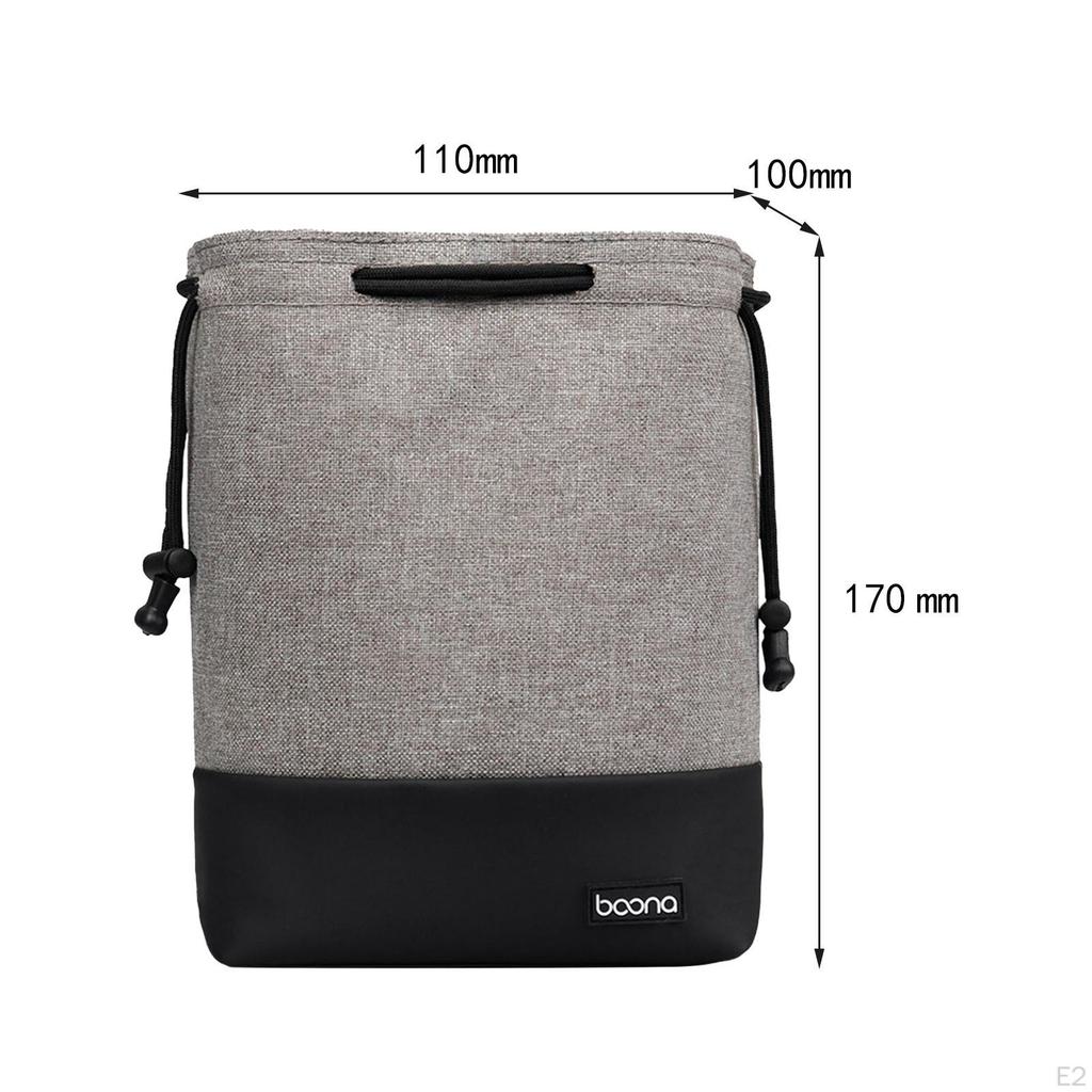 DSLR/slr/mirrorless Camera Bag Small Lens Padded Bottom Pouch Lightweight Soft