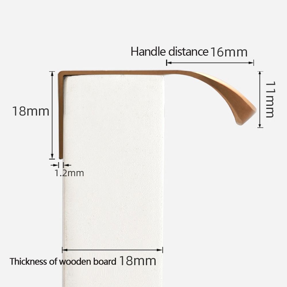 Klíčky ke dveřím ze slitiny hliníku Skryté úchytky zásuvek Vysoce kvalitní úchytky skříněk Domácnost