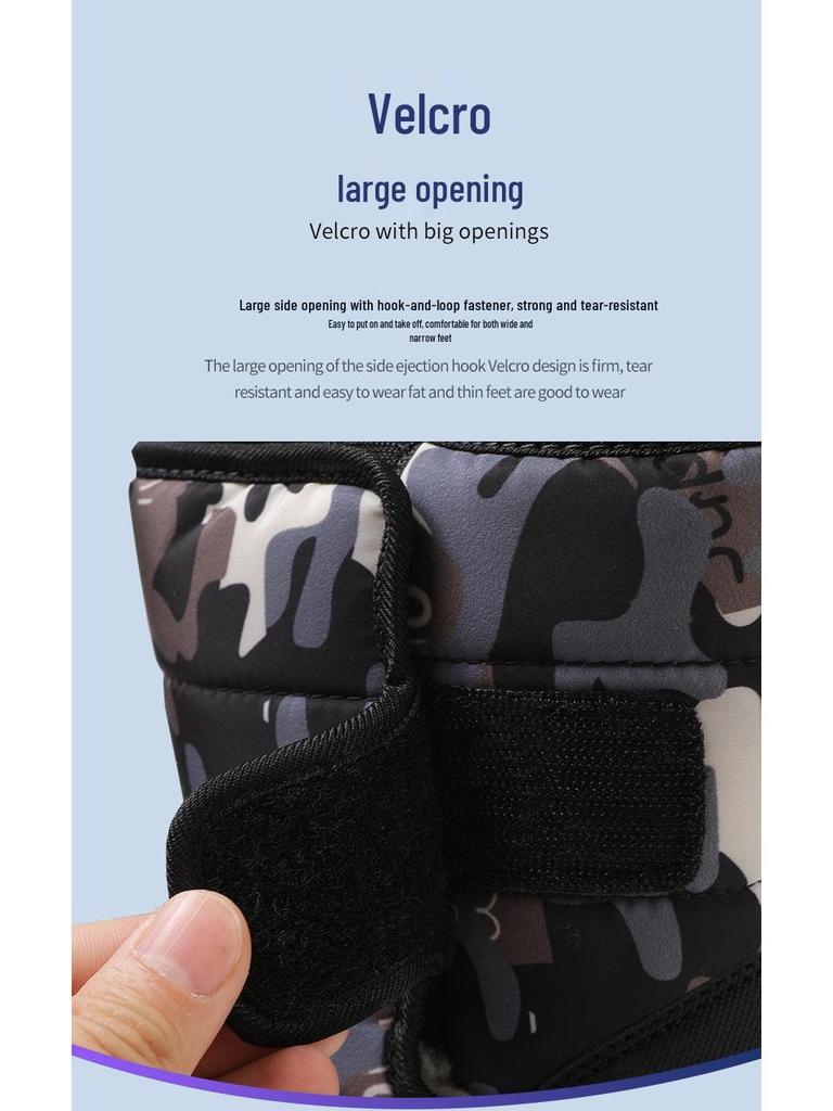 2025 Winter Children's Snow Boots - Velvet-Lined, Thick, Warm & Anti-Slip for Medium & Large Kids