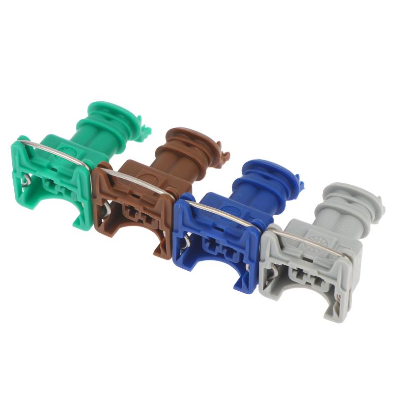 Auto Fuel Injector Connectors Sturdy Plastic Shell Anti-corrosion Universal Compatible for Most Vehicle Model Engine Parts