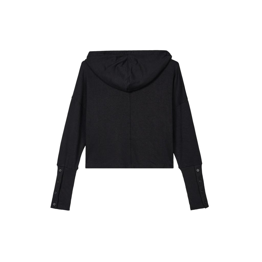 Nike Sweatshirts Women's Black Hooded Moderate Regular CJ3815-010