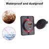 For Car Marine Boat RV LED Light Car Charger 12-24V Car USB Port Charger Waterproof Car Charger Panel Socket Adapter QC3.0+PD