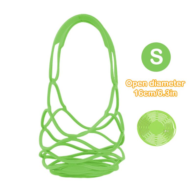 

Моющаяся силиконовая сумка-тоут для вина, многоразовые сумки-тоут для бутылок с водой, подставка под стакан, упаковка для напитков, кофе, молочного чая, сетчатая корзина S зелёный