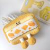 Large Capacity Sandwich Pencil Case Bread Plush Pencil Cases Plush Pencil Bag  Stationery