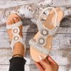 Women's Wedges Sandals 2026 Summer New Platform Sandals Women Casual Roman Shoes Female Solid Color Fashion Crystal Sandalias