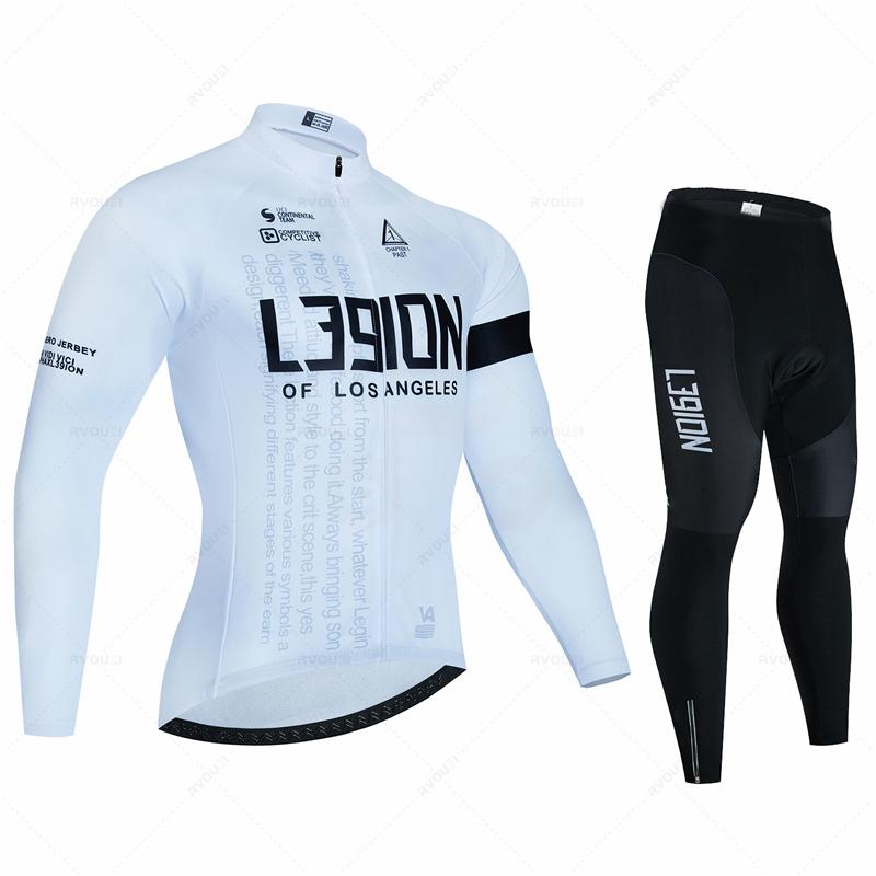 2026 Ademend Wielrenpak Set Heren Lente Sport Wielertrui Herfst Mtb Fietskleding Zomer Lange Mouw Triathlon Mountainbike Koersbroek Set