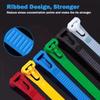 100 PCS Heavy Duty Self-locking Zip Ties Durable Car Instrument Zip Ties  Workshop Use