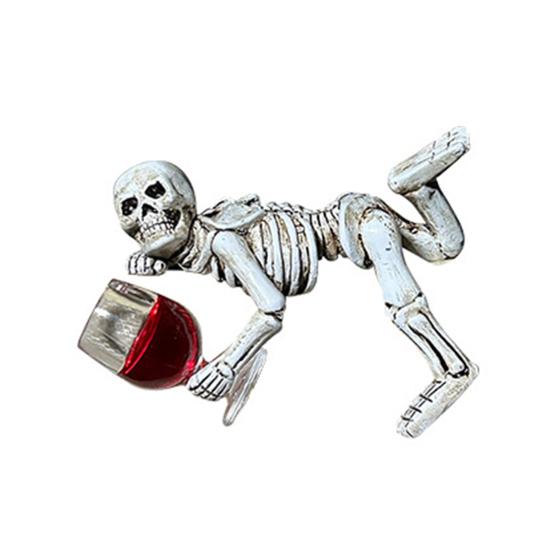 

Кумедна статуетка п яного скелета Горщик для квітів Обнімашка Скелет з смоли Фігурка Декор для горщика для саду Балкона Патіо Газону Декор для акваріума C