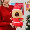 Elk Capybara Plush Toy Santa Claus Capybara Fluffty Doll Capybara Plush Doll  Home Decor