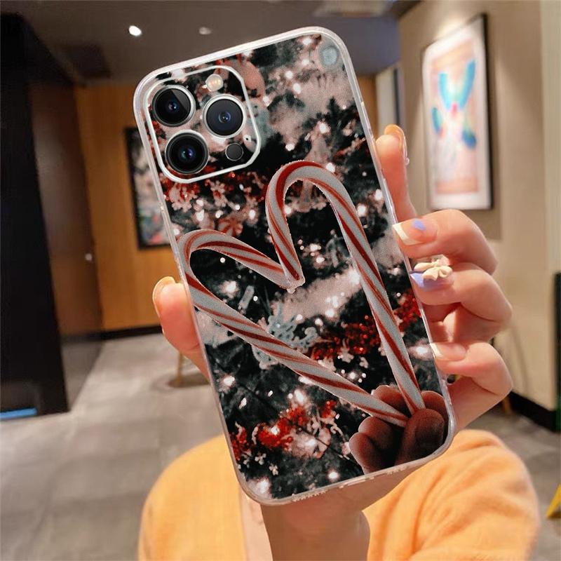 Christmas Tree Ball Phone Case Carcasa Funda For iPhone 17 Pro Max Air 16 15 14 13 Pro Max 15 16 Pro 15Plus 16E Case