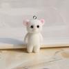Charming 3D Cartoon Cat/Bear Keychain Cute Animal Bag Decoration for Women Girls Stylish Keychain for Car Keys and Bags