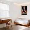 Commando Movie Poster Schwarzenegger Vintage Metal Sign, Muscular Warrior with Tattoos, Retro Rusty Frame, R-Rated for Bar Home