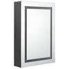 LED Bathroom Mirror Cabinet Gray 50 X 13 X 70 Cm
