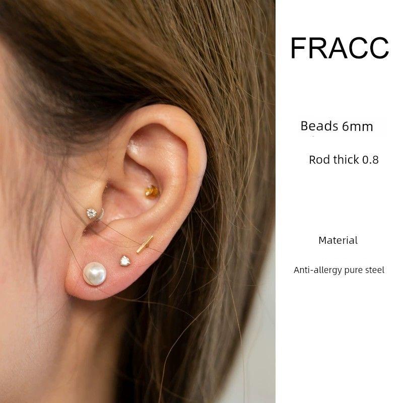 

Fracc Women s Special-Interest Design Fancy Pearl Shi Jia Pearl Earrings [6mm Pair]]