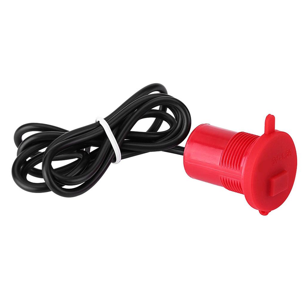   Motorcycle USB   Socket Power Supply Port for Mobile Phone Waterproof Red