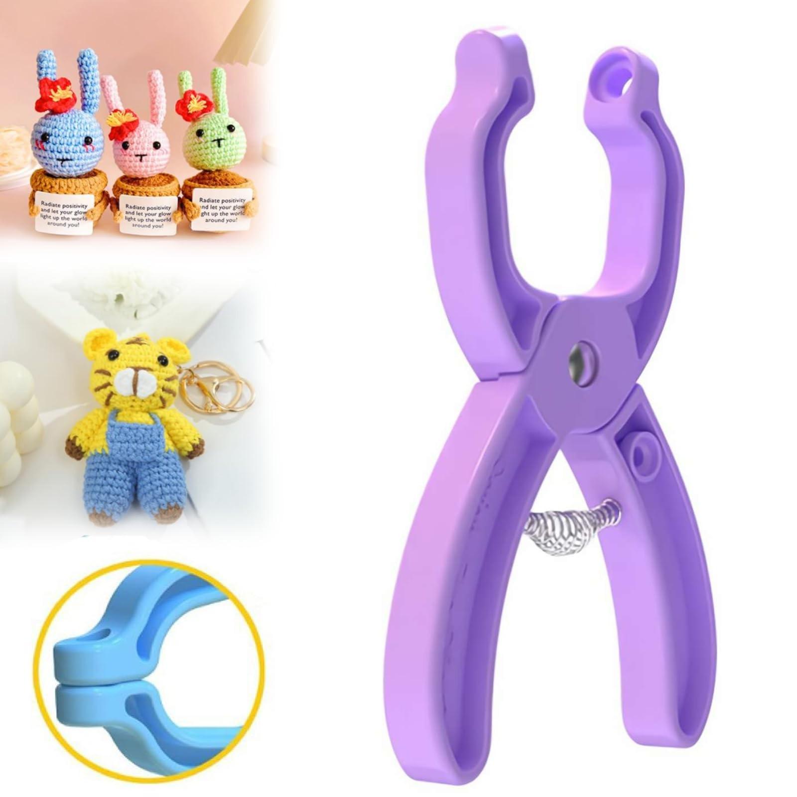 

Инструмент для вязания крючком глаз, безопасный инструмент для глаз, вспомогательный инструмент для крепления для вязания крючком глаз, инструменты для вязания крючком и набивки One Size фиолетовый