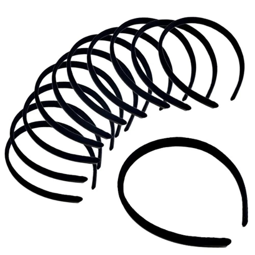 10 Pieces) 11mm Premium Plain Headband DIY Materials Hair Accessory Supplies Ribbon Craft Materials