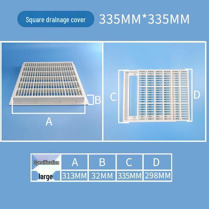 Square Pool Main Drain