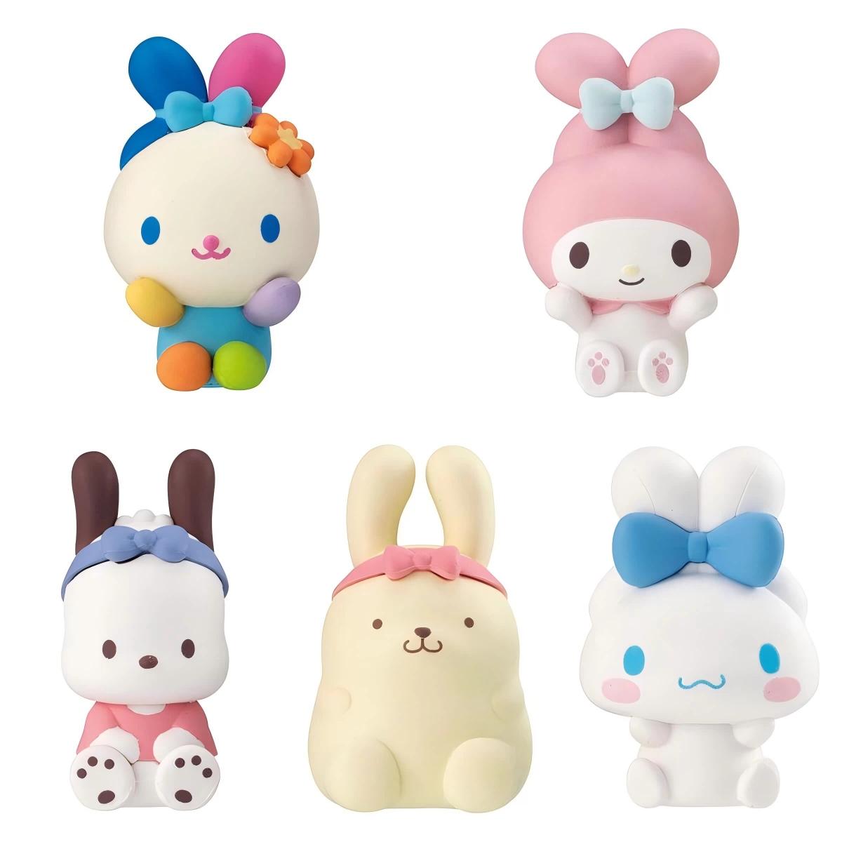 Latest Product In Stock Meileti Big Ear Dog Flower Bunny Figure Bunny Design Desktop Decoration Surprise Gift Items