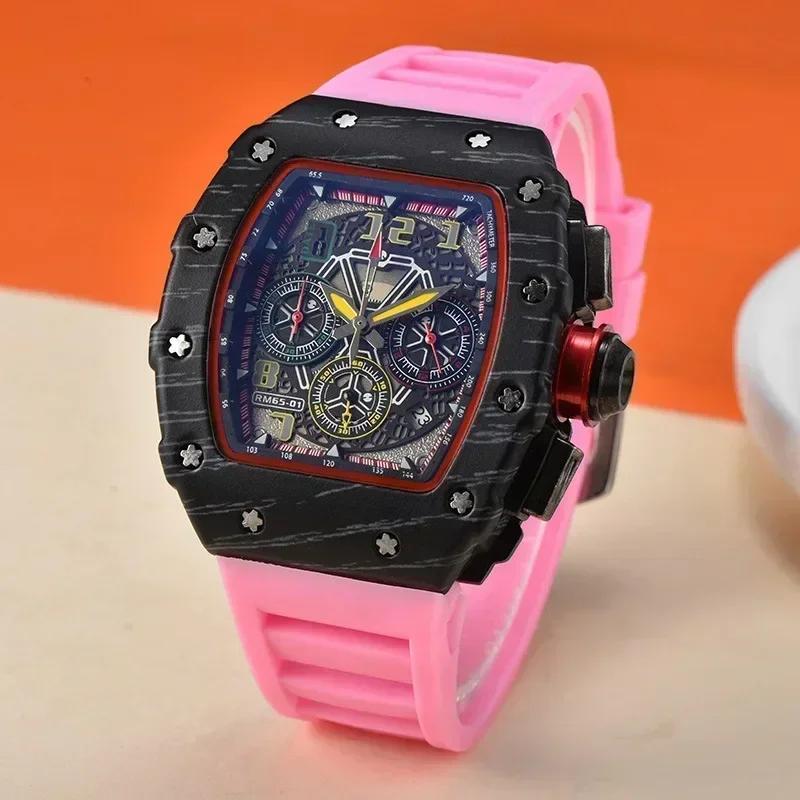 New wood grain quartz watch men's six-pin multi-function running second calendar business watch manufacturer spot wholesale