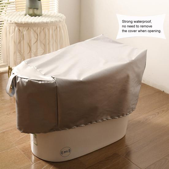 Yousheng Waterproof Toilet Cover Stain-Proof Fabric Easy to Clean Breathable Anti-Mildew Toilet Lid Cover for Home Bathroom Hotel Dormitory