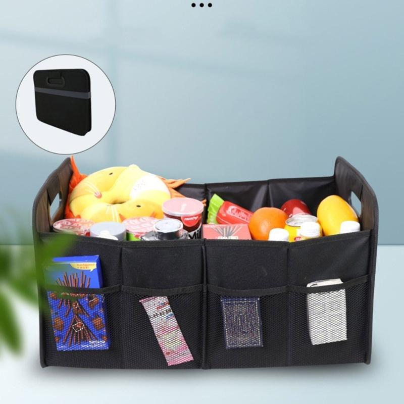 Waterproof Car Trunk Storage Organizer Foldable Box Large Capicicty for Shopping Travel Organizing Essential Accessories