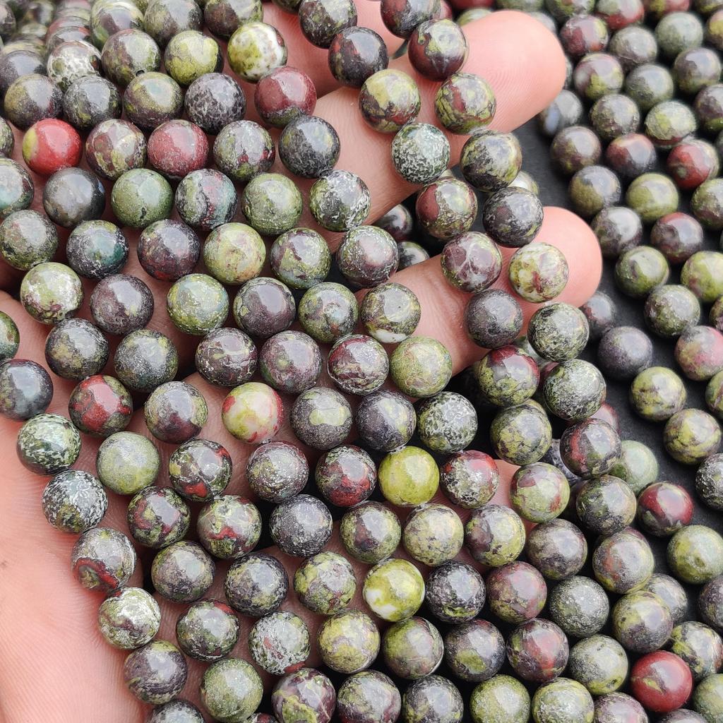 Natural Dragon Blood Jasper Beads, Natural Crystal Beads Stone, Gemstone Round Loose Energy Healing Beads, 6 MM 8 MM 10 MM Size Beads.