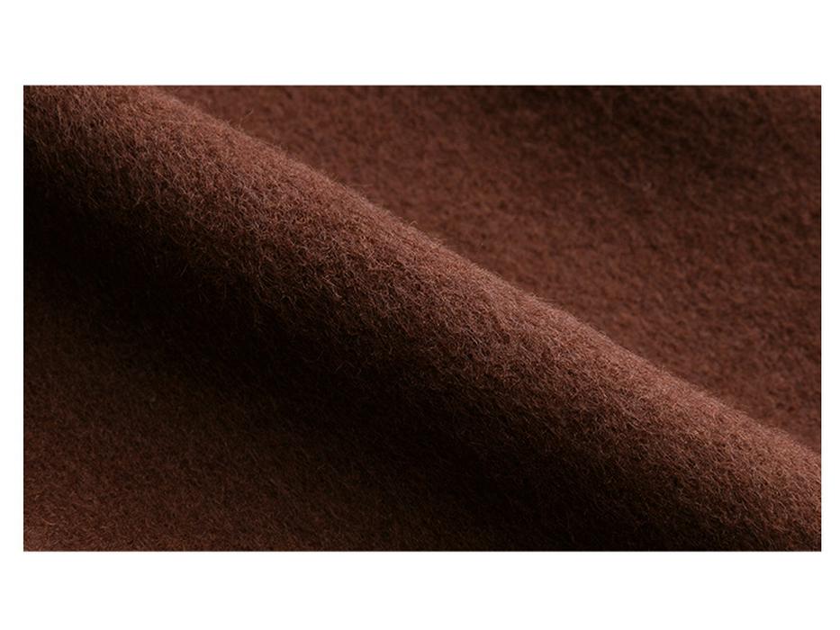 Women's Extra Long Wool Coat with Tie - Autumn/Winter Korean Fashion, Lapel Design (HR1018)