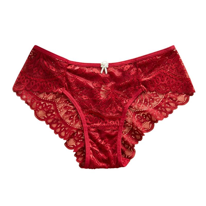 Women's Sexy Lace Panties Breathable Briefs
