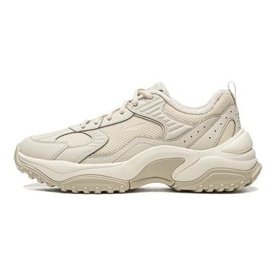 LiNing Synthetic Leather Aurora WNTR Comfortable Fleece Warm Wear-Resistant Quick-Dry Low-Top Casual Shoes Women Sneaker AGCV446-1