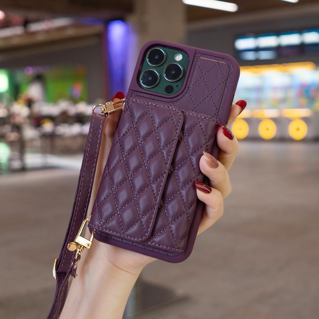 Shoulder Strap Lanyard Wallet Leather Case for IPhone 14 15 Pro Max 13 12 11 XS XR 7 8 Plus SE 2022 Cards Holder Crossbody Cover