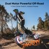 Engwe Y1000 Monopattino da fuoristrada 52V, motore doppio da 800W, autonomia fino a 100 km, doppia sospensione, Bluetooth e app, pneumatici da fuoristrada