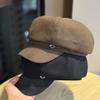 Women's Autumn and Winter Korean Style Versatile Duck Beret British Style Face Showing Newsboy Hat Trend