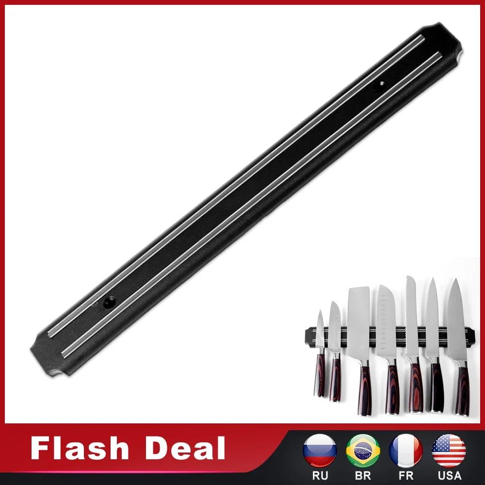 3 velikosti Stojan na nože z nerezové oceli Magnetický držák na nože Nástěnný úložný regál Domácí magnet Víceúčelový kuchyňský nástroj