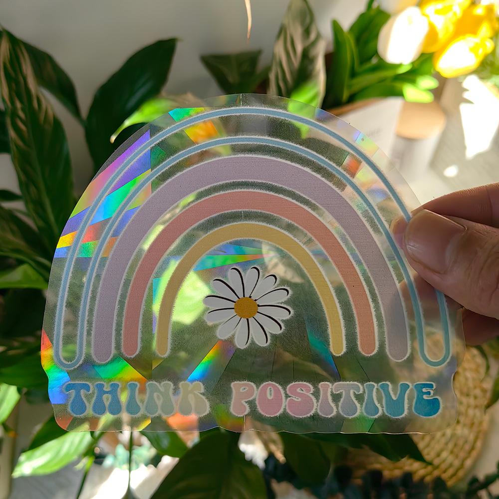 SC001-015 Multiple patterns to choose Rainbow Sun Catcher Window Stickers Prism Holographic Stickers for Windows