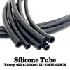 ID 2mm-10mm Food-Grade Black Silicone Tube Flexible Heat-Resistant Hose Non-Toxic for Kitchen Beverage & Food Fluid Transfer