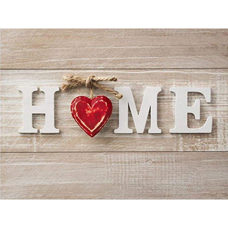 5DFull Round Diamond Painting Text Home Rhinestones Diamond Embroidery Cross Stitch Welcome Mosaic Wall Art