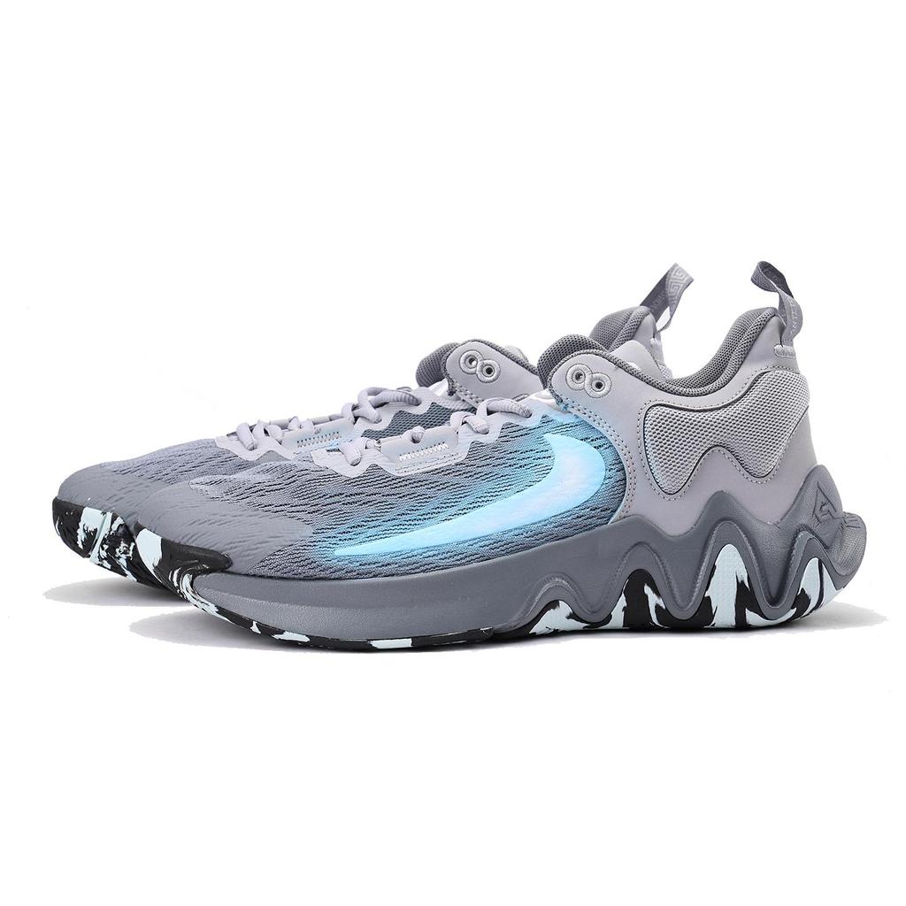 Nike Giannis Immortality 2 Coverage Slip Resistant Low top Skateboard Shoes Men's Blue Gray DM0826-004(Team59-)