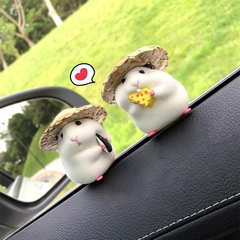 

Автомобильное украшение Хомяк Авто Новая консоль Симпатичная кукла Салон автомобиля Подвеска Украшение автомобиля Крутой интерьер автомобиля