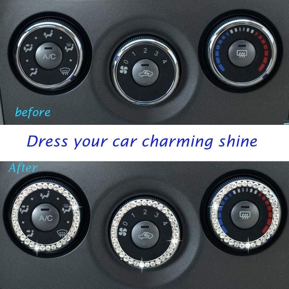 Zinc Alloy Car Ignition Diamond Sticker Rhinestones 3D Switch Rhinestone Stickers Motorcycle