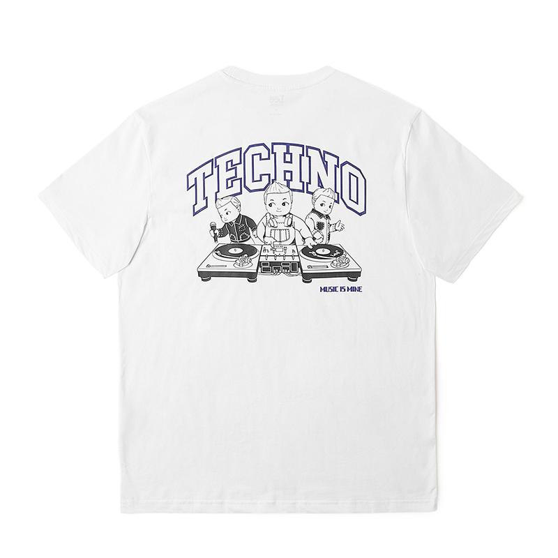 FW24 Comfortable Round Neck Cool Short Sleeve T-Shirt Men tops White LMT007803200231K14000