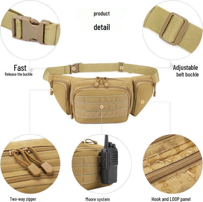 Unisex Multifunctional Outdoor Waist Bag for Sports and Storage