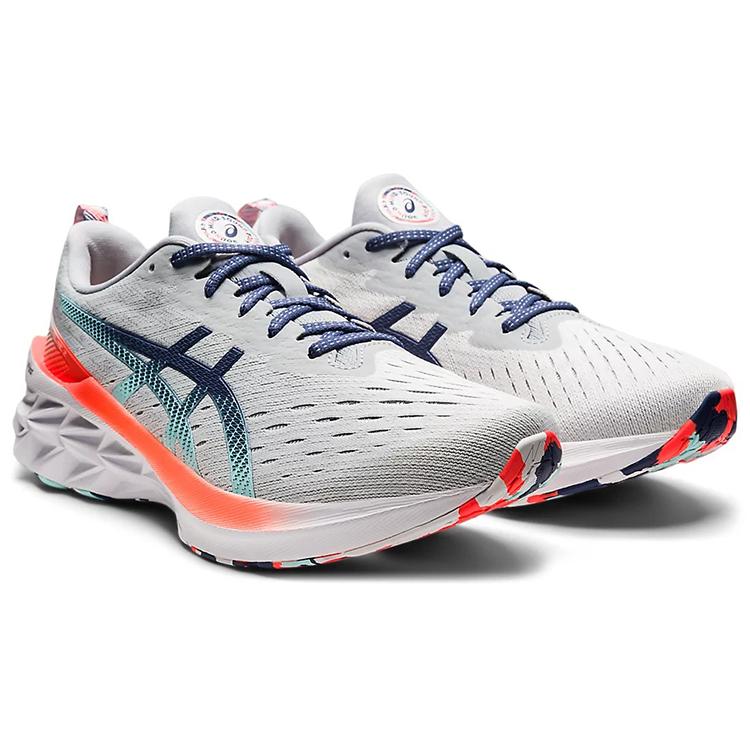 New Asics Novablast 2 Glacier Grey Thunder Blue 1011B306-960