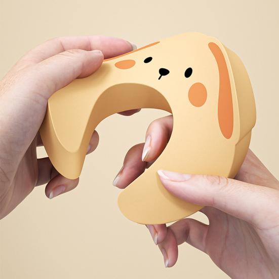 Door Pinch Guard Cute Animal Designs Door Slam Stopper with Adhesive Shock Absorption Wall Protector Door Stopper for Baby Safety