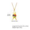 Collana per Bambini con Puzzle a Cuore in Acciaio Inossidabile ed Epossidico, Autismo, Gioielli Nc-2257
