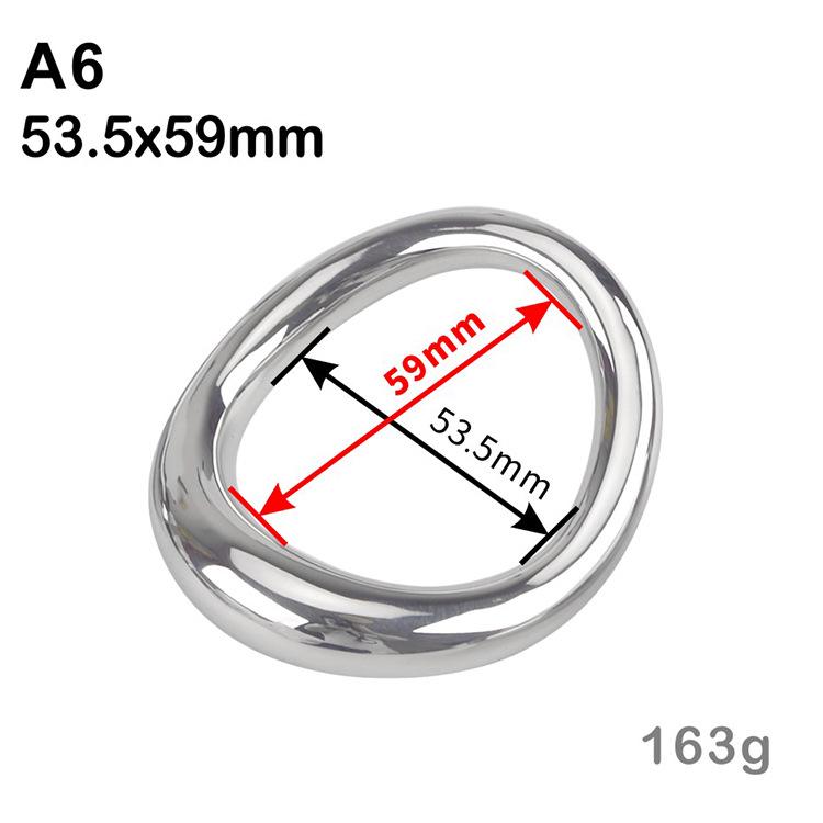 Penis Bondage Lock Stainless Steel Cock Ring Heavy Duty Male Metal Ball Scrotum Stretcher Delay Ejaculation BDSM Sex Toy Men